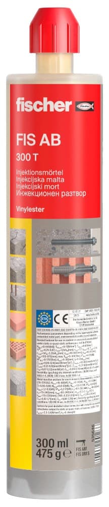 Injektionsmörtel FIS AB 300 T, 300 ml FISCHER – Zgonc