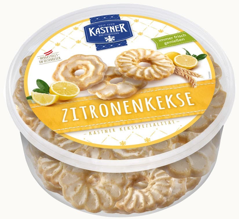 Zitronenkekse, 400 g Kastner – Norma