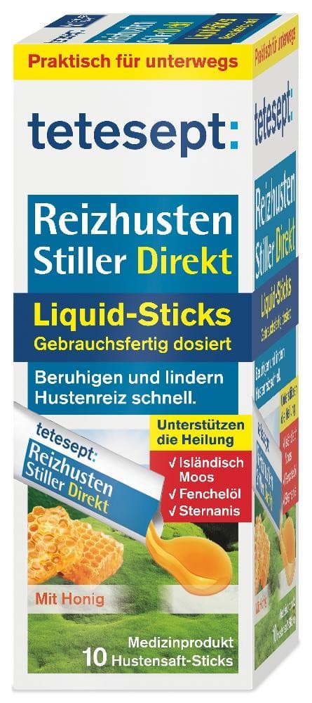 tetesept Reizhusten Stiller Direkt Liquid-Sticks, 10x5 ml – Norma