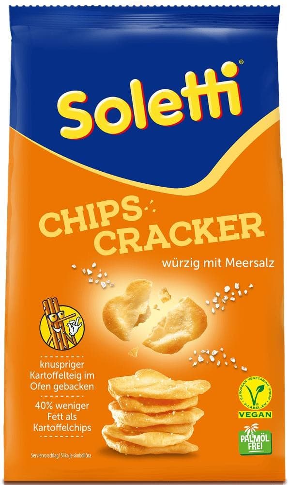 Salzstangerl od. Chips Cracker, 100 - 230 g Soletti – Adeg