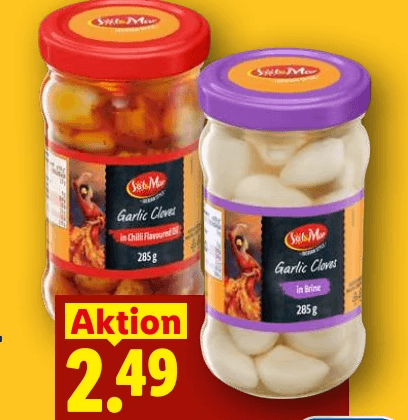 Knoblauchzehen, 300 g; 285 g Sol&Mar – Lidl