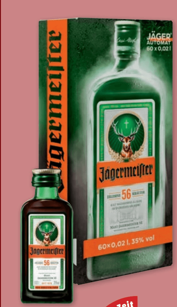 Jägermeister Automat, 60 x 0,02 Liter – Penny