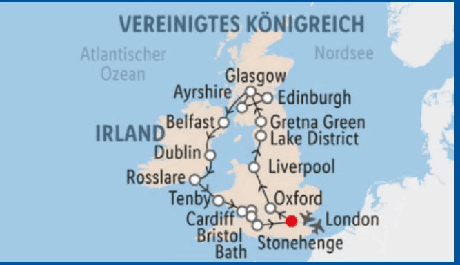 Vereinigtes Königreich & Irland Rundreise, 8 Tage – Lidl Reisen