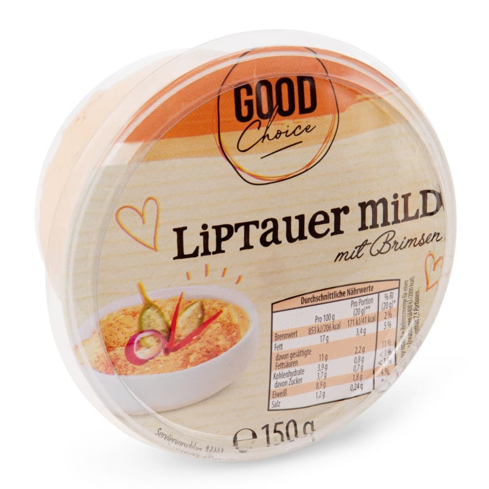 Good Choice Liptauer mild, 150 g – Hofer