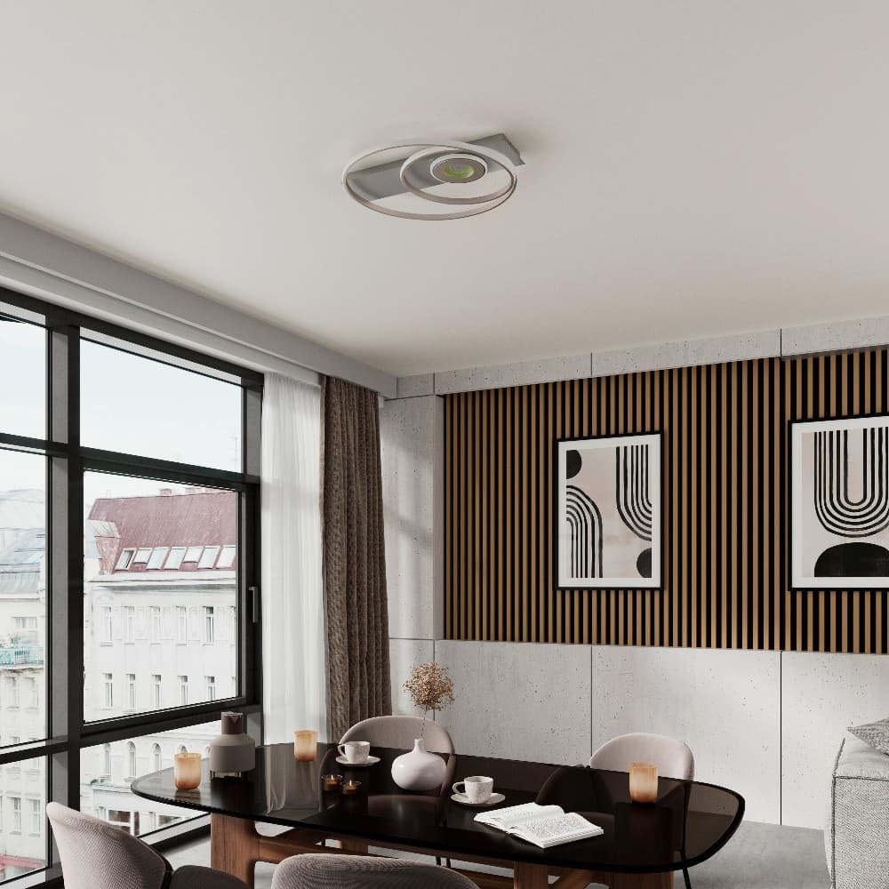 Luca Bessoni LED-Deckenleuchte Camilla LxBxH: ca. 65x60x8 cm Angebot bei Möbelix