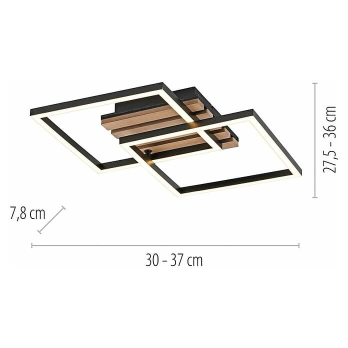 LED-Deckenleuchte AKUSTIKA, 15 W – Bauhaus