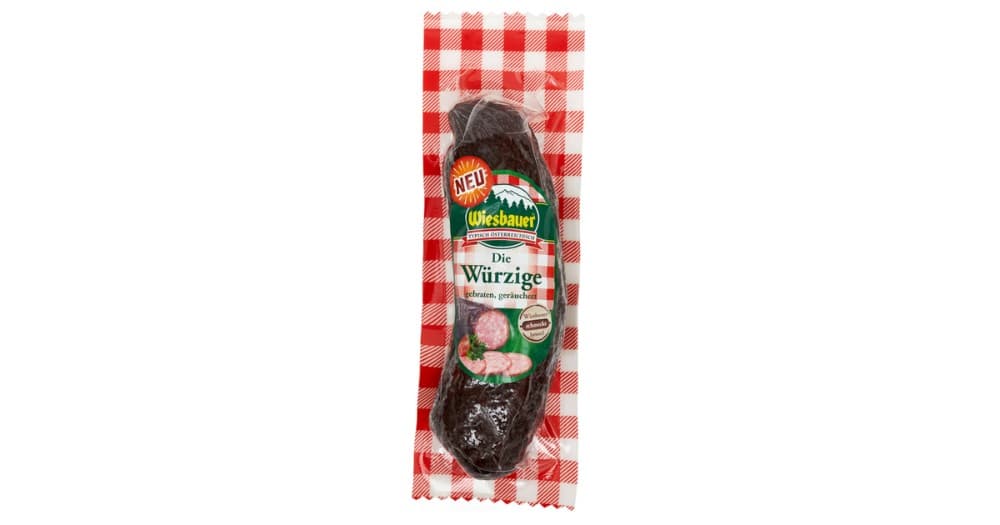 Fleischwurst – Die Würzige, 250 g Wiesbauer – Norma