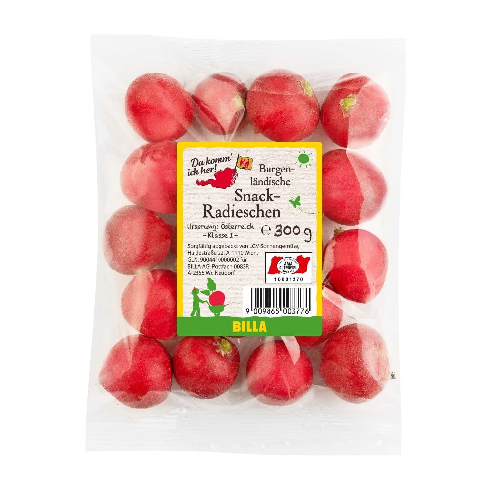 Snackradieschen, 300 g Da komm' ich her! – Billa
