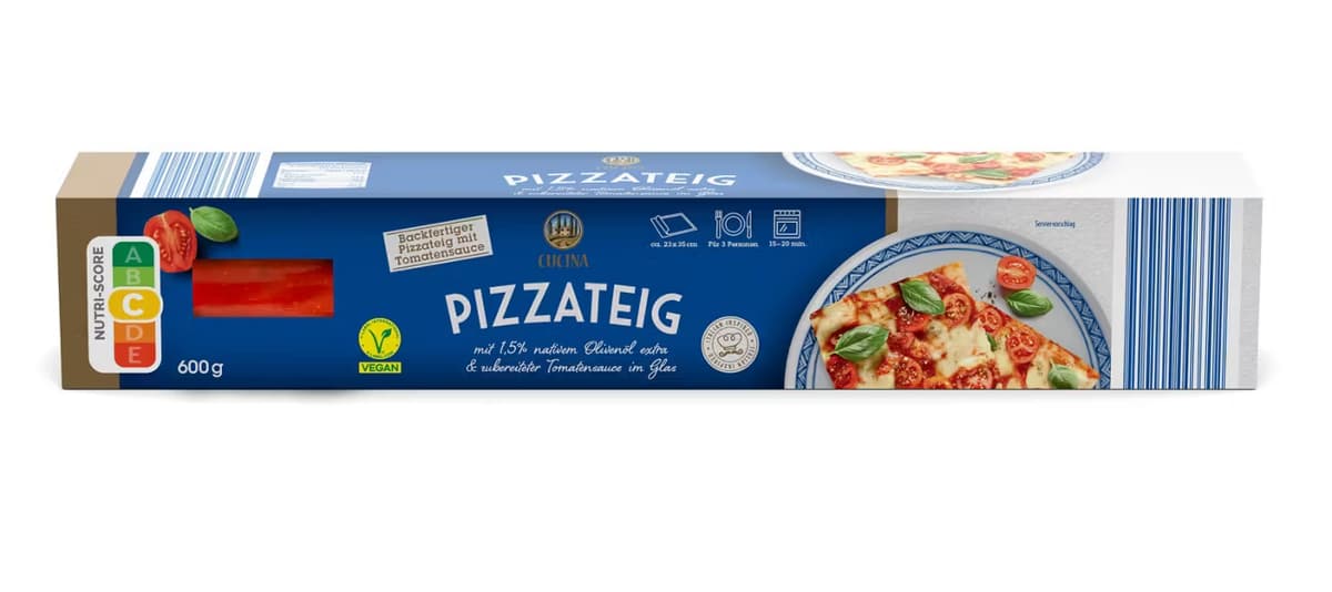 Pizzateig, 600 g CUCINA – Hofer