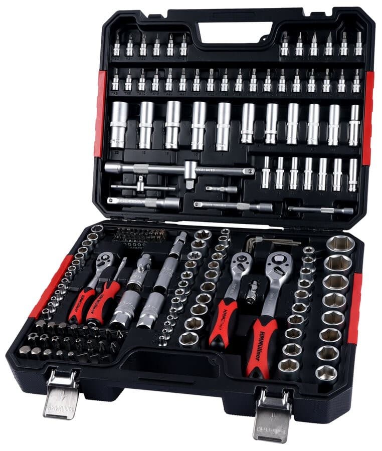 Steckschlüsselsatz 1/4", 3/8", 1/2", 182-teilig HM Müllner – Zgonc
