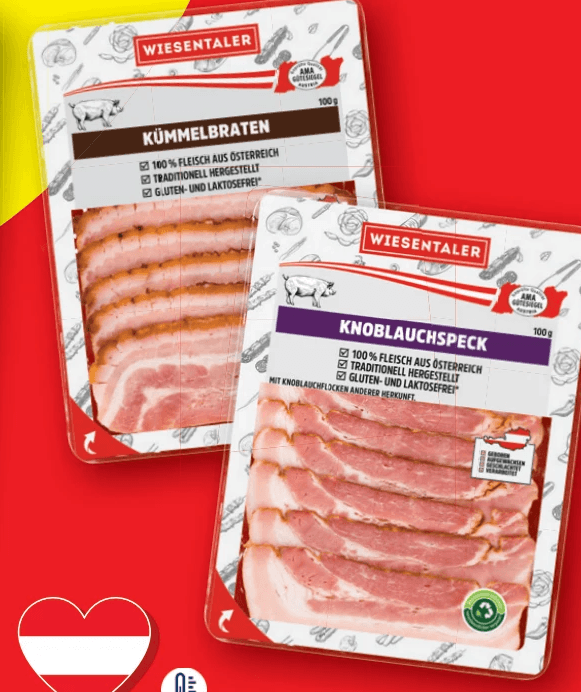 Kümmelbraten oder Knoblauchspeck, Je 100 g WIESENTALER – Lidl