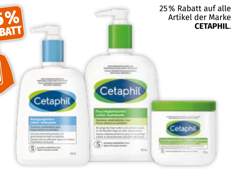 Ausgewählte Cetaphil Produkte – Müller