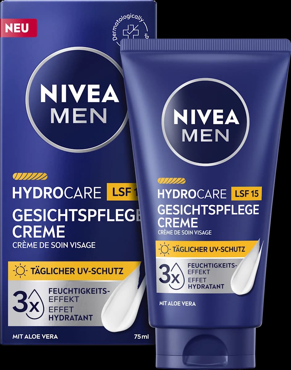 NIVEA MEN Hydro Care Gesichtspflege, 75 ml – Dm