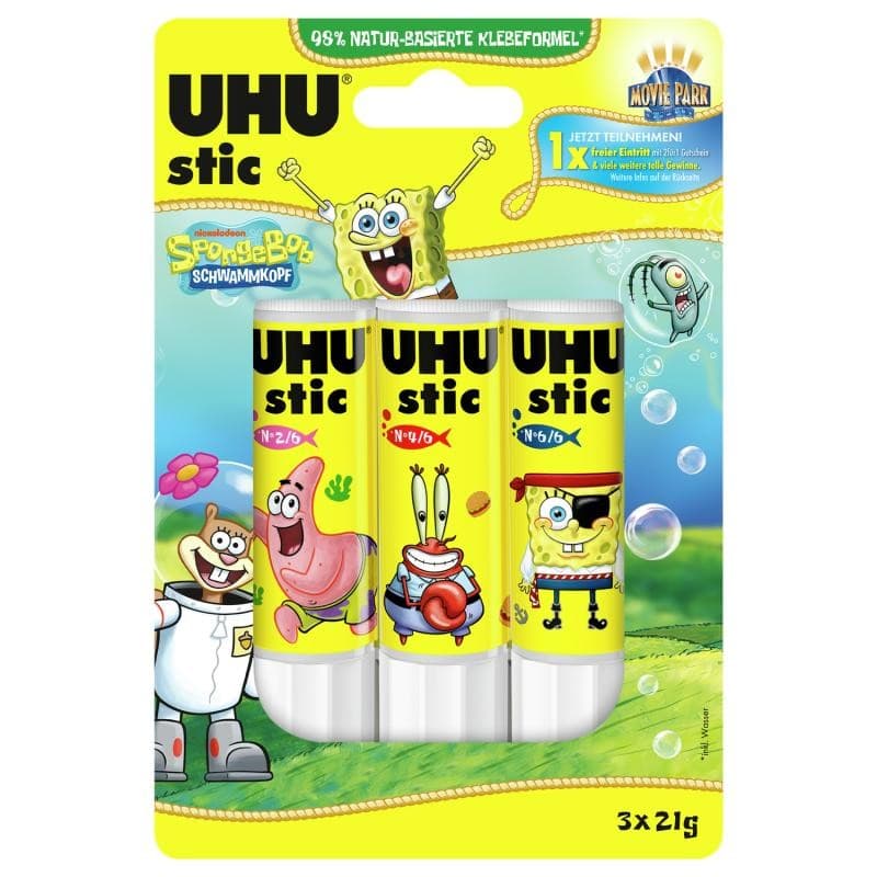 UHU Klebestift Motiv Spongebob 3 x 21 g Angebot bei Müller