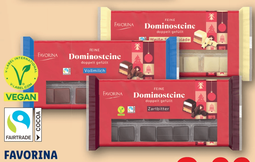 Favorina Dominosteine, 250 g – Lidl
