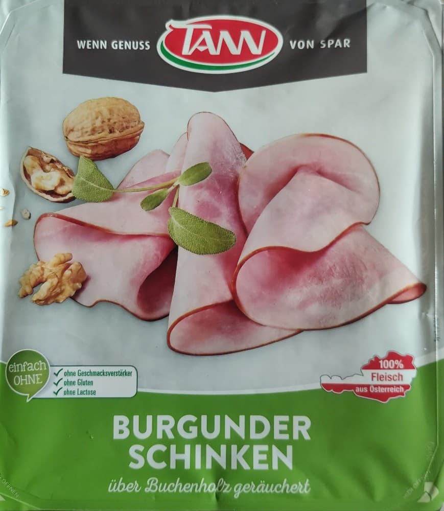 Burgunderschinken, Krustenschinken oder Heurigenschinken 100 g TANN Angebot bei Spar