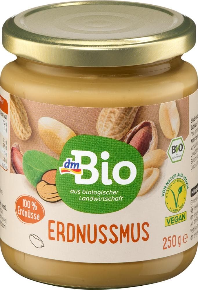 Erdnussmus, 250 g dmBio – Dm