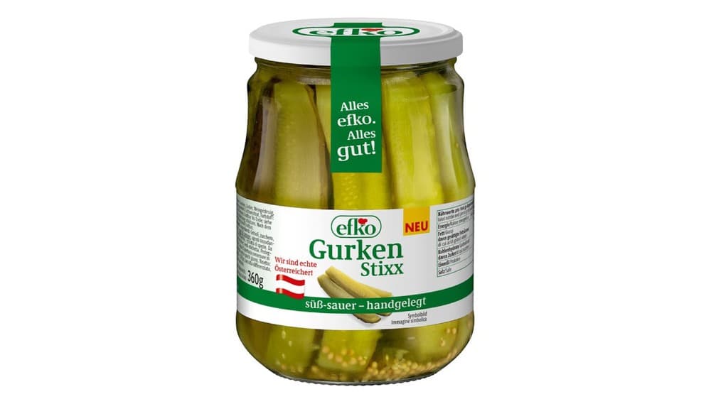 efko Gurken Stixx oder efko Diavolos, 670 g – Interspar