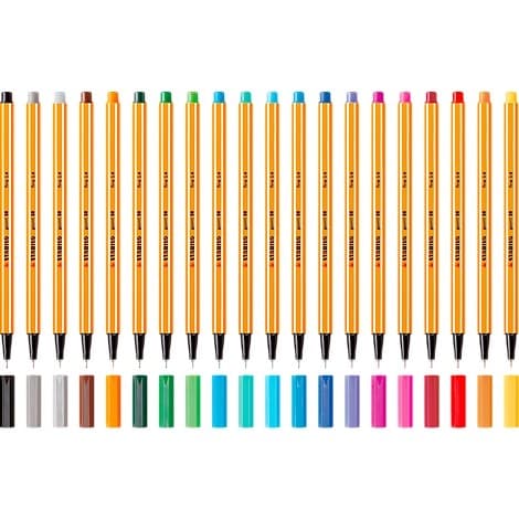 Stabilo Fineliner Point 88, 20er Etui – Müller