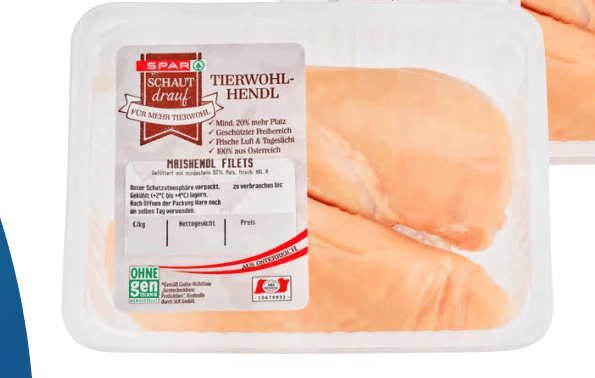 SPAR Schaut drauf Tierwohl-Hendl Filet 400 g Angebot bei Eurospar