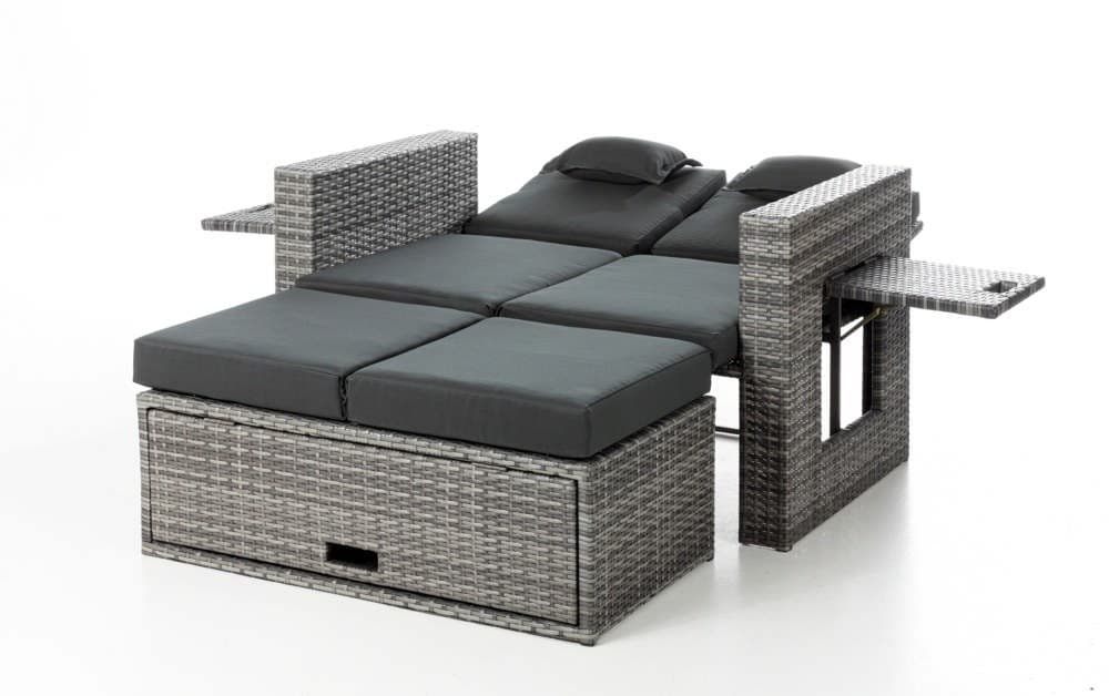 Garten & Freizeit Multifunktionsliege, 10tlg., ca. 115 x 68 x 96 cm – Norma
