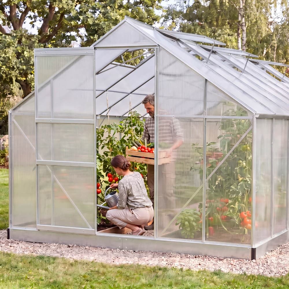 Alu-Gewächshaus, 430x250x205 cm Power Garden – Norma