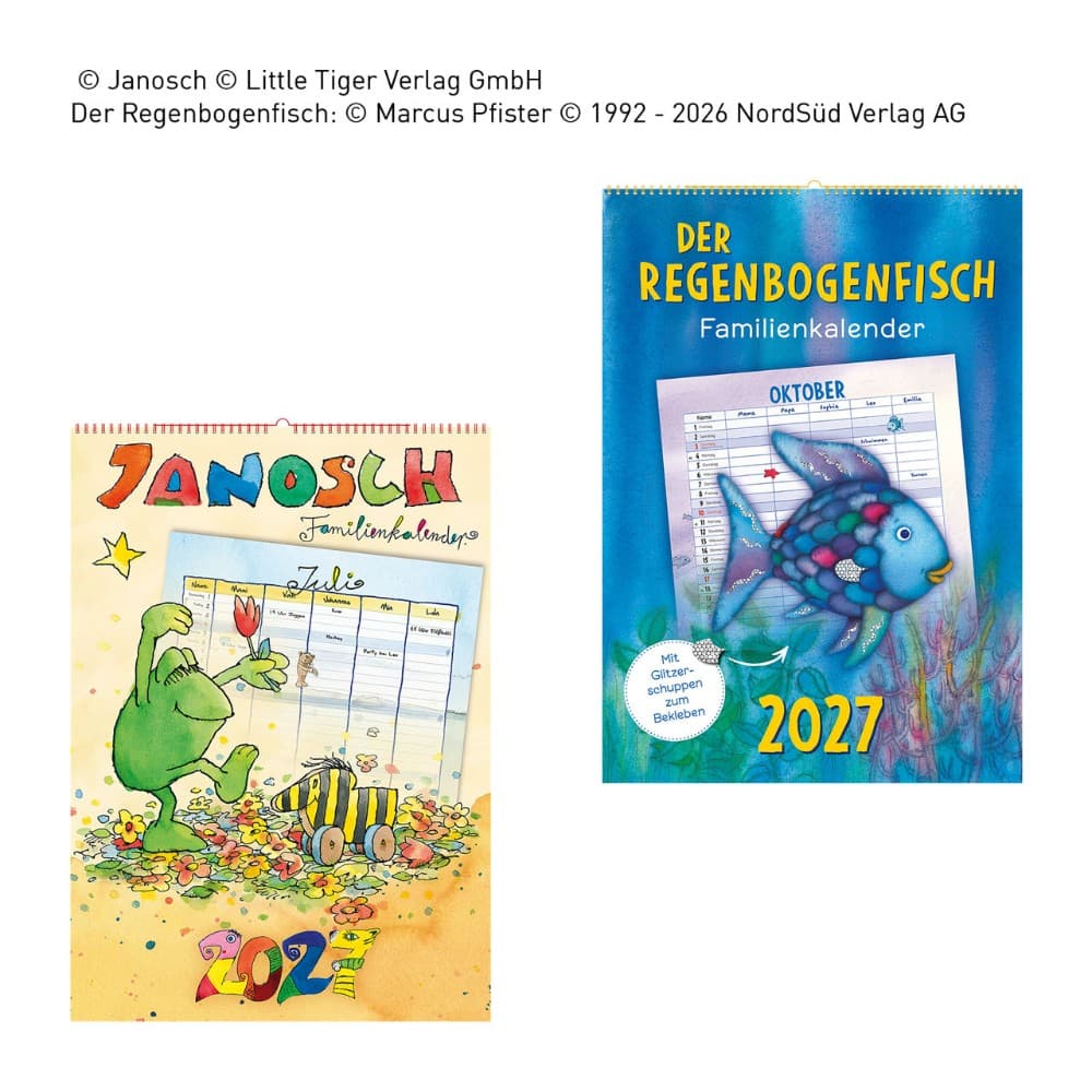 Regenbogenfisch Familienkalender – Hofer