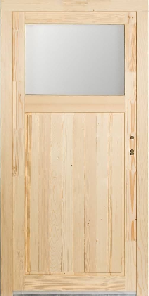 Holz-Nebeneingangstür Fichte, H x B: 198 x 98 cm – Bauhaus
