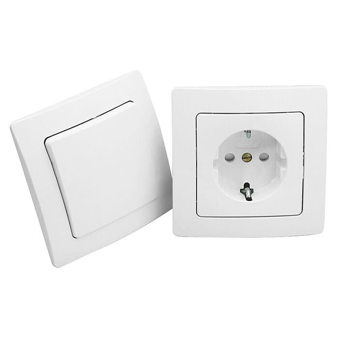 Schalterserie MAILAND Steckdose Angebot bei Bauhaus