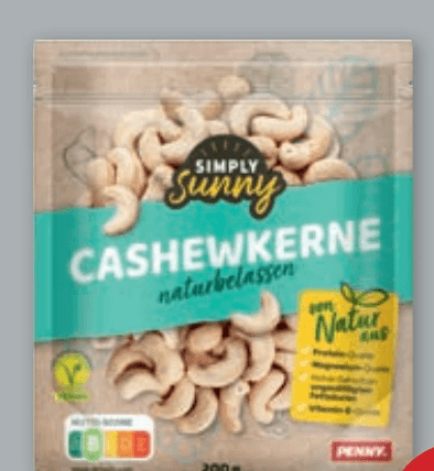 Simply Sunny Cashewkerne, 200 g – Penny