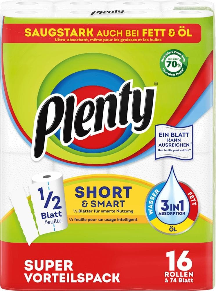 Küchenrolle Short & Smart od. Original, 16 Rollen – Penny