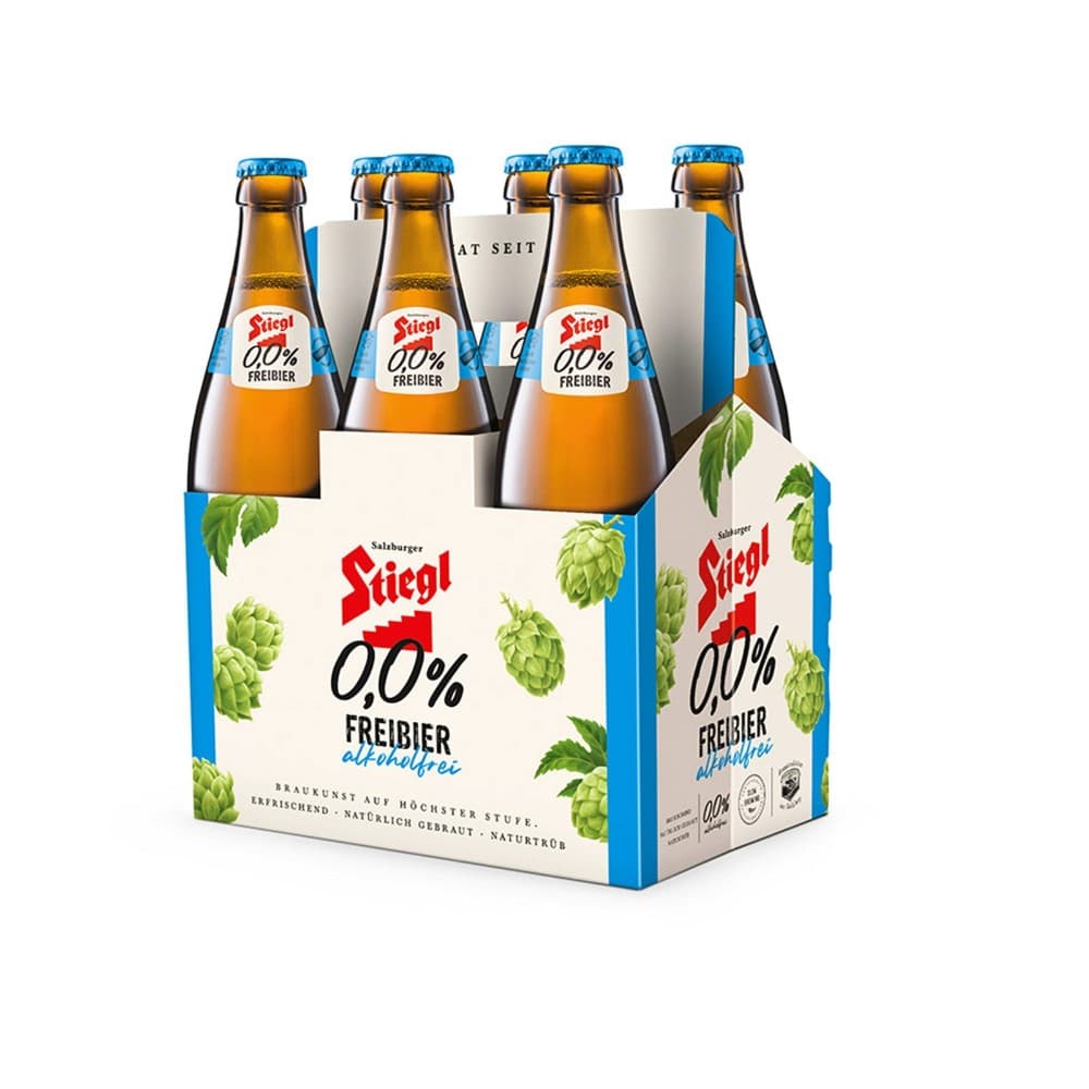 Stiegl 0,0% alkoholfrei, 6 x 0,5 Liter – Adeg