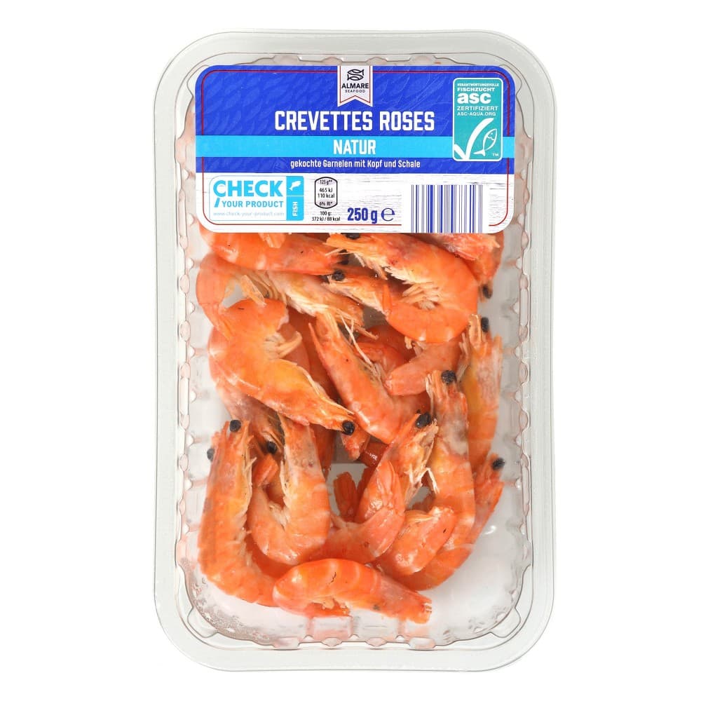 ASC Crevettes Roses 250 g Almare Seafood Angebot bei Hofer
