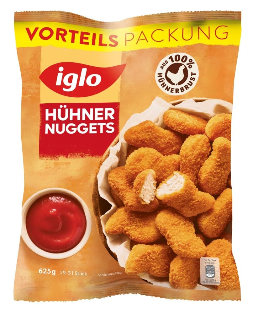 Hühner-Nuggets, 625 g Iglo – Lidl