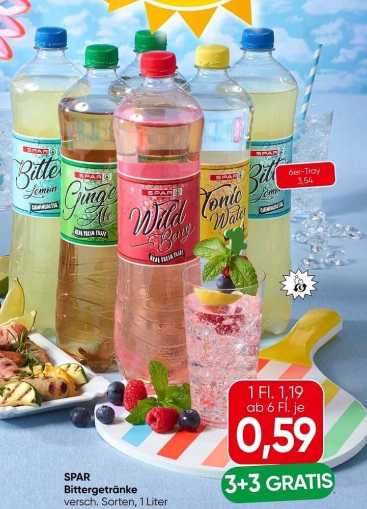 Bittergetränke, 1 Liter Spar – Eurospar