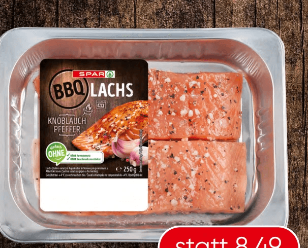 SPAR BBQ Lachs 250 g Angebot bei Spar