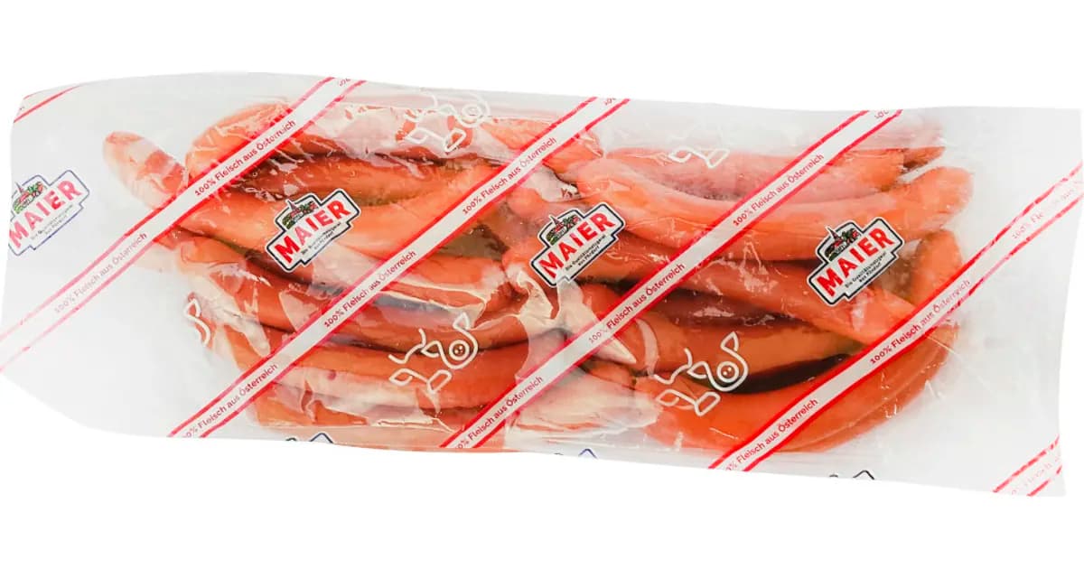 Frankfurter, 1 kg Packung MAIER – Maximarkt
