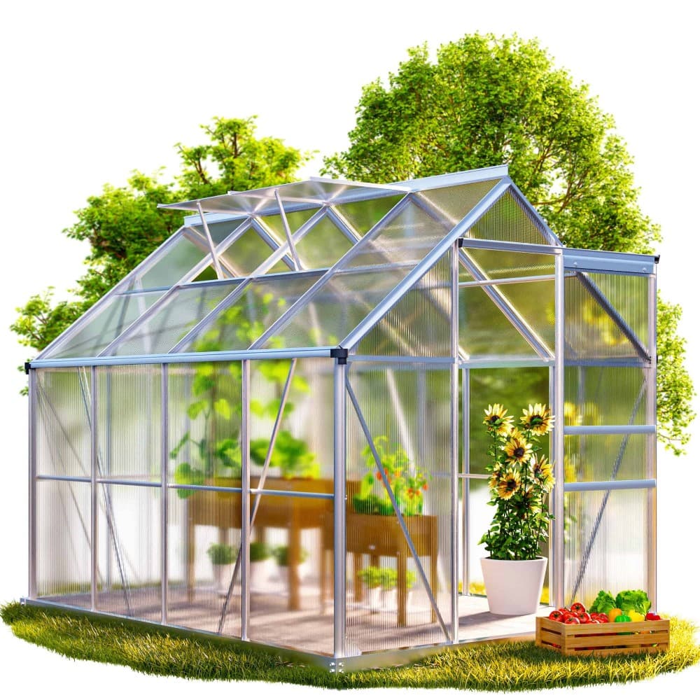 Alu-Gewächshaus, 250x190x195 cm Power Garden – Norma