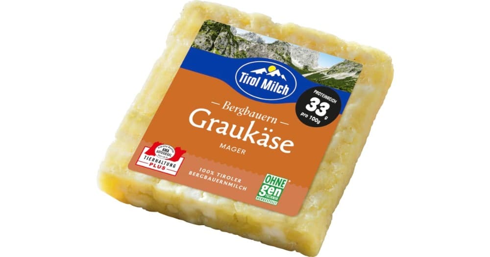 Tirol Milch Graukäse mager, 200 g – MPREIS