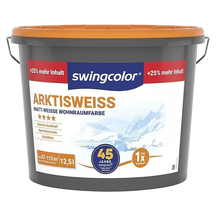 SWINGCOLOR Arktisweiss, 12,5 Liter – Bauhaus