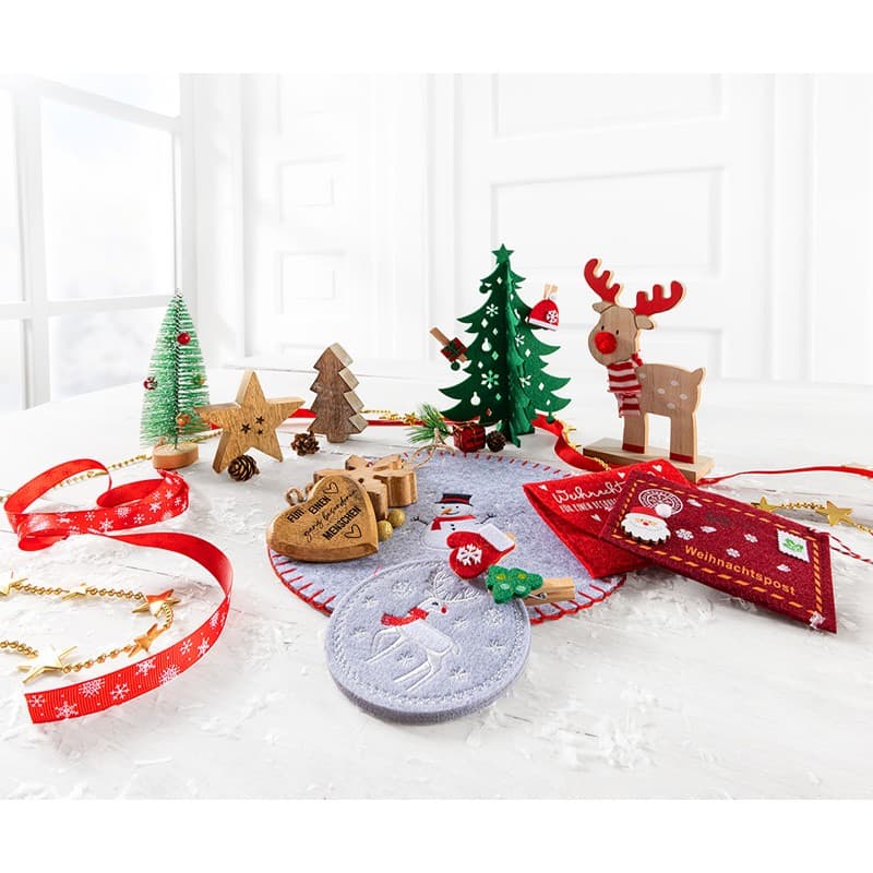 Weihnachtsdeko Mangoholz, ca. 10 cm – Norma