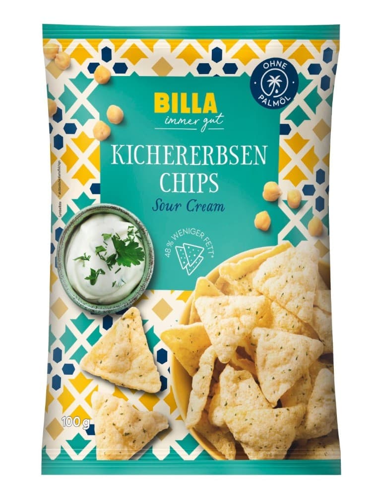 BILLA immer gut Linsen- oder Kichererbsenchips 100 g Angebot bei Billa