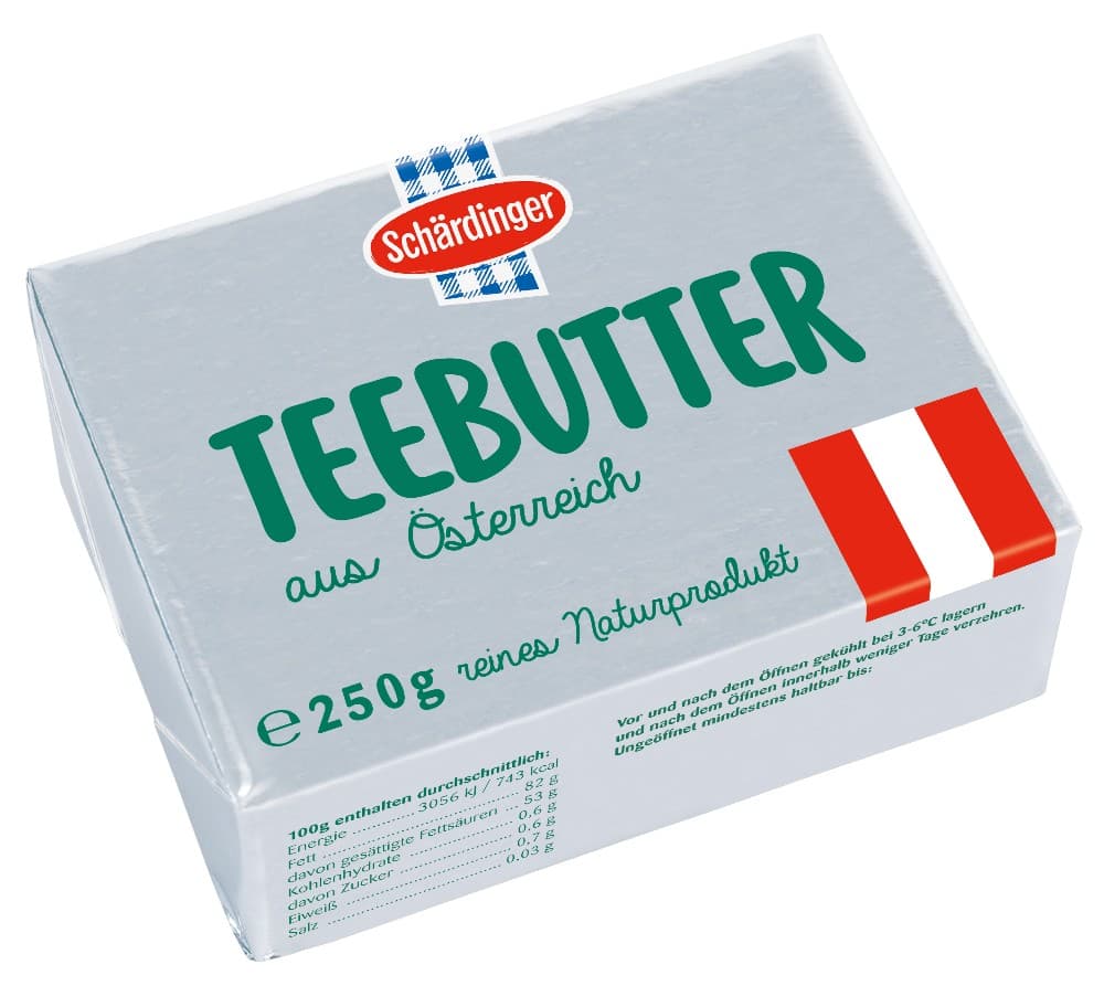 Schärdinger Teebutter, 250-g-Packung – Interspar