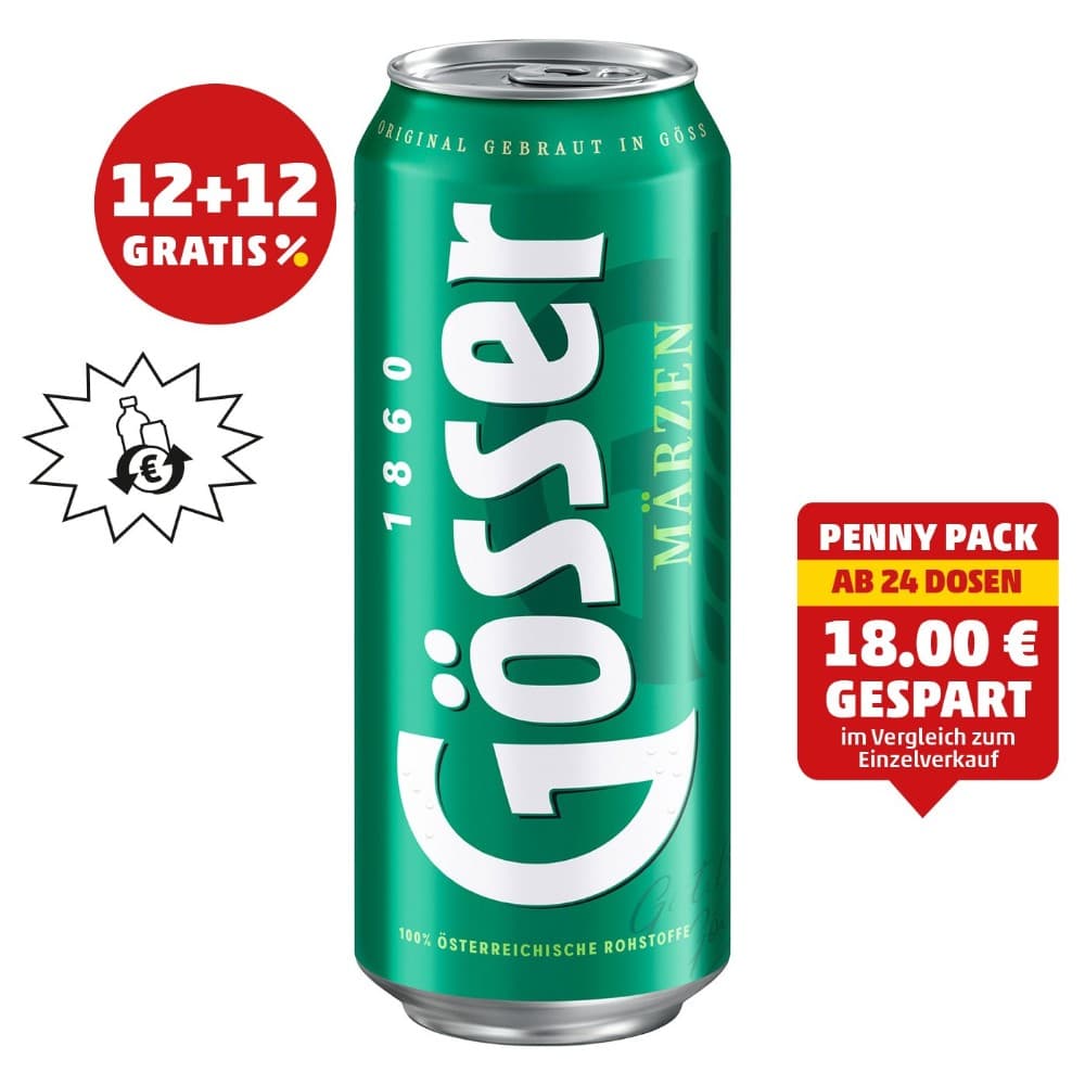 Gösser Märzen, Naturradler od. Naturradler 0,0%, 0,5 Liter – Billa