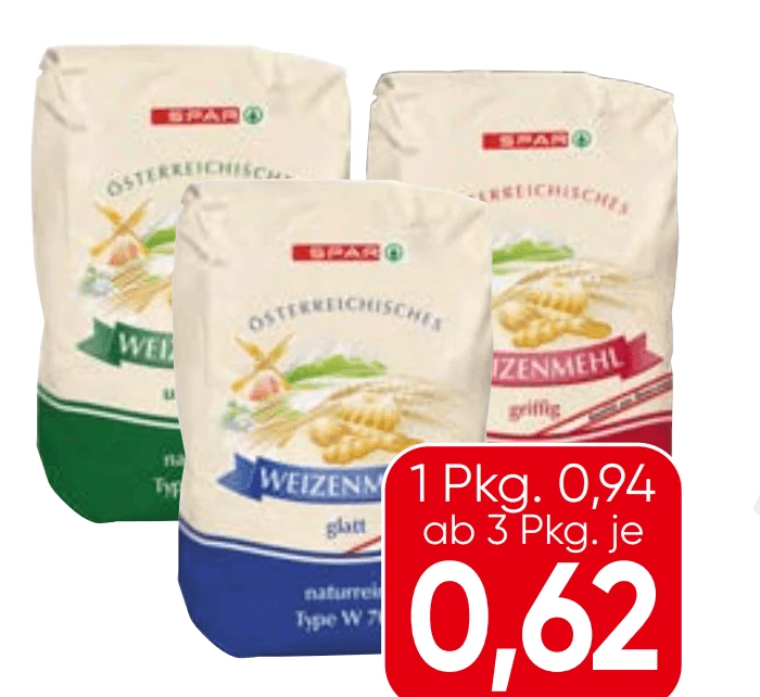 SPAR Weizenmehl, 1 kg – Eurospar