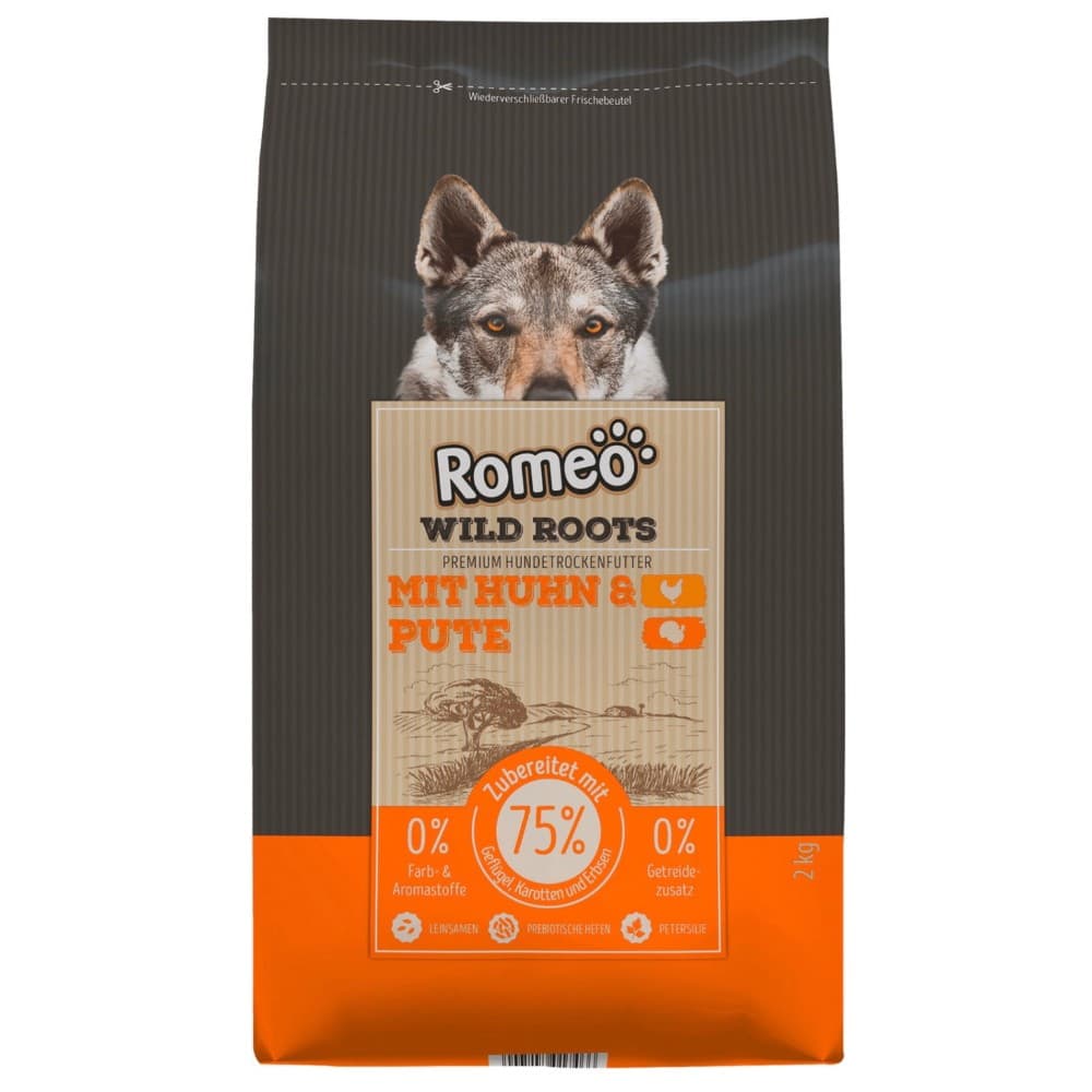 Hundetrockenfutter, 2 kg Romeo Wild Roots – Hofer