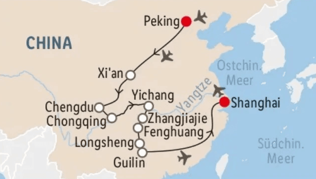 China Rundreise & Yangtze-Kreuzfahrt 19 Tage Angebot bei Lidl Reisen