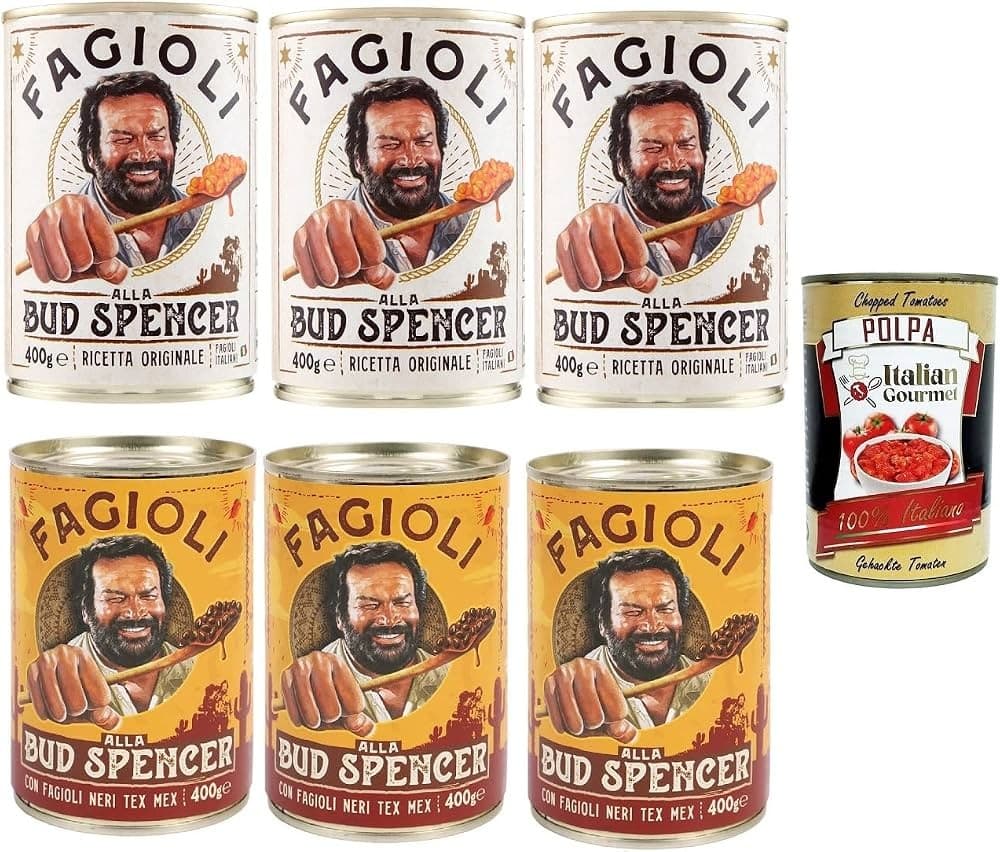 Schwarze Bohnen, Pintobohnen oder weiße Bohnen alla Bud Spencer, 400-g-/420-g-Dose Fagioli – Interspar