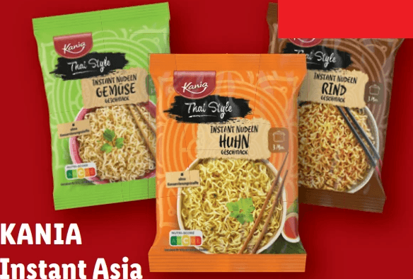 Kania Instant Asia Nudeln, Je 85 g – Lidl