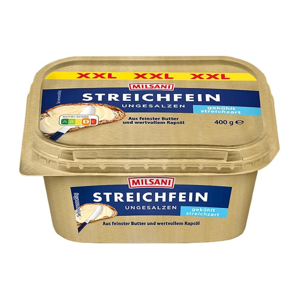 Milsani XXL Streichfein Ungesalzen, 400 g – Hofer